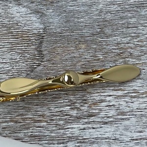 Propeller Tie Bar, Airplane Propeller Tie Clip, Sterling Silver or Gold Finish, Gifts For Men, Gifts For Him image 7