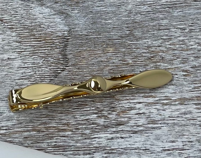 Propeller Tie Bar, Airplane Propeller Tie Clip, Sterling Silver or Gold Finish, Gifts For Men, Gifts For Him image 7