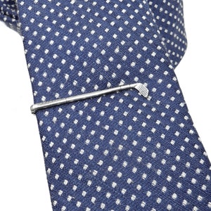 Golf Club Tie Clip, Golf Club Tie Bar, Sterling Silver Ox Finish, Gifts For Men