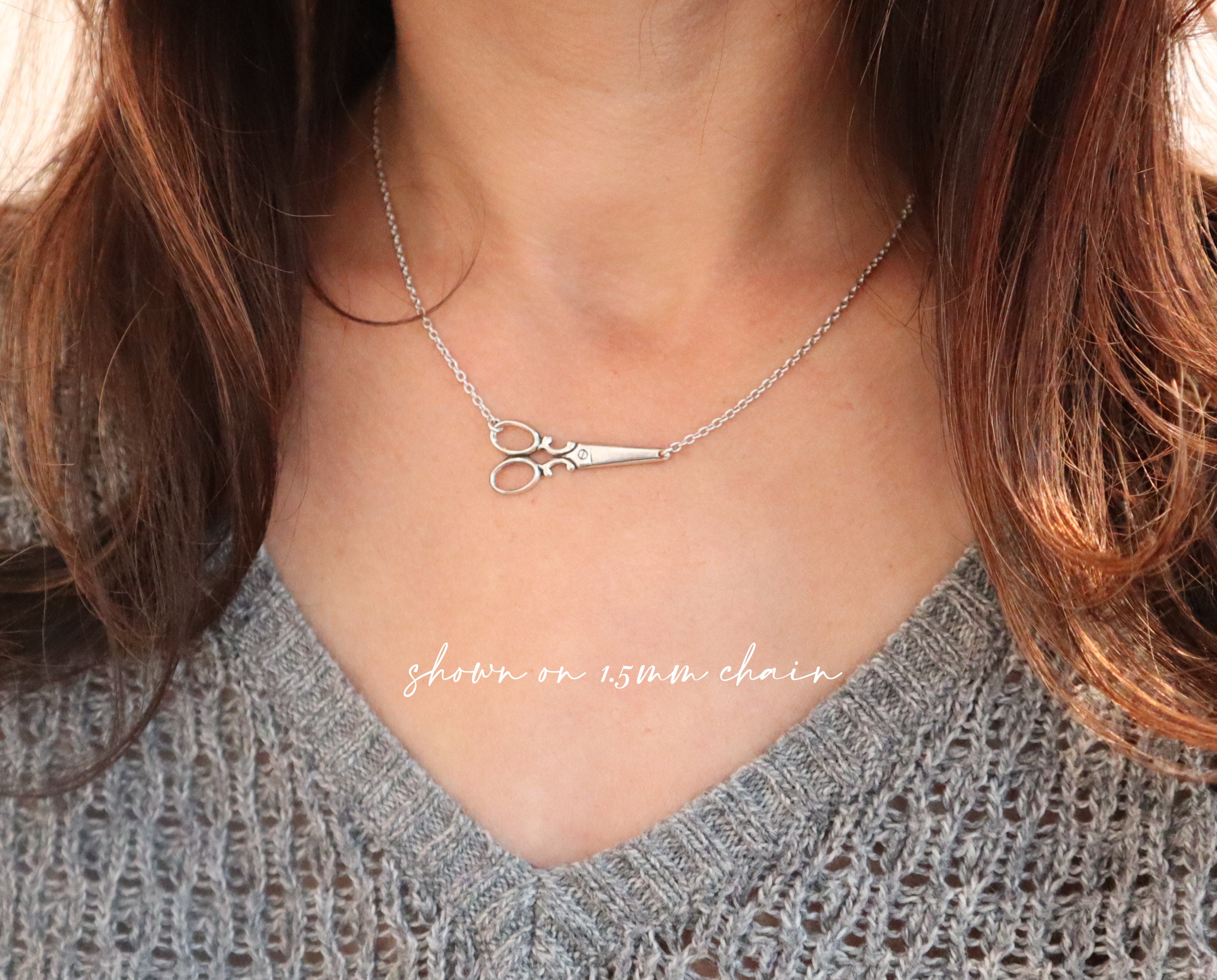 Scissor Necklace- Medium Scissor 