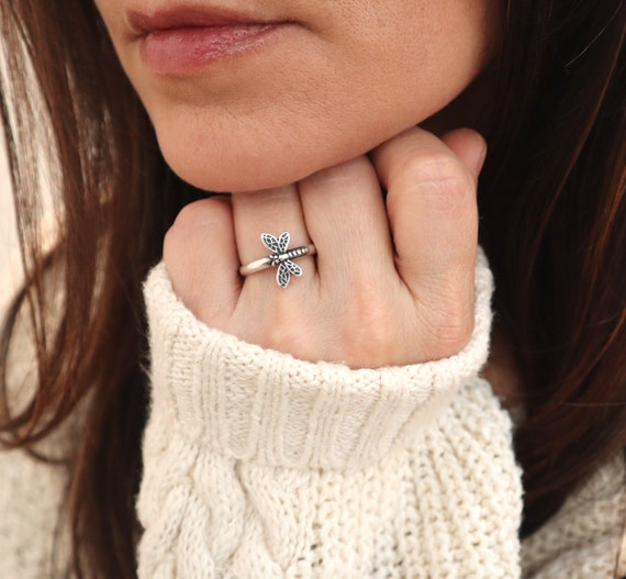 Sterling Silver Little Dragonfly Ring Sterling Silver Little Dragonfly Ring