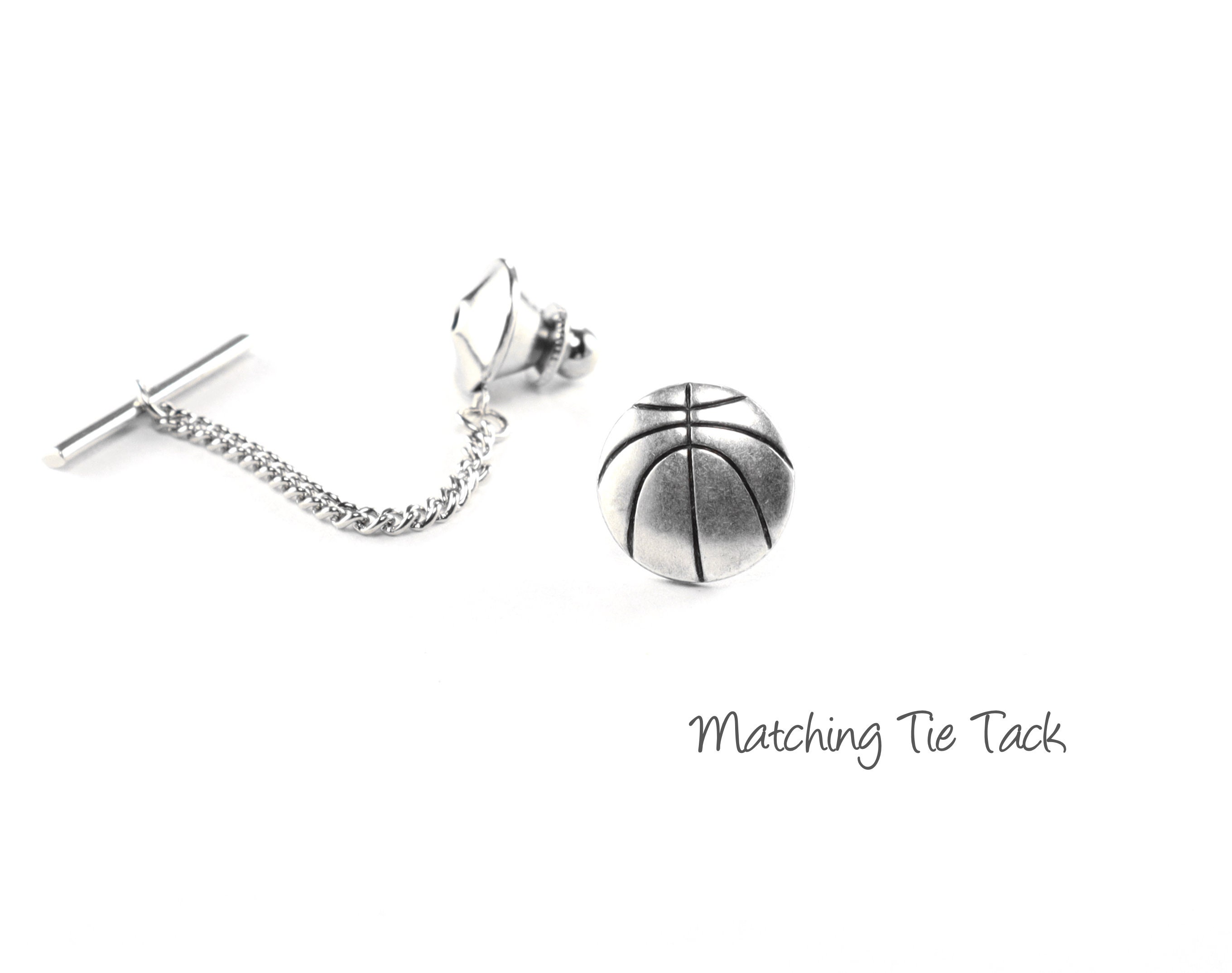Basketball Cuff Links Sterling Silver Finish Gifts for Men Etsy