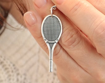 Tennis Zipper Pull, Tennis Zipper Charm Clip, Tennis Bag Charm, Tennis Gifts