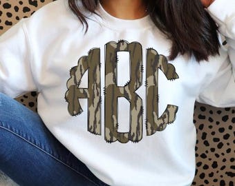 Custom Camo Scalloped Monogram PNG, Coquette Camouflage Monogram, Coquette Hunting Monogram, Camo Monogram PNG, Coquette Monogram