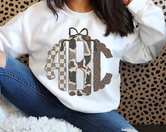 Camo Scalloped Monogram PNG, Coquette Camouflage Monogram, Coquette Hunting Monogram, Camo Monogram PNG