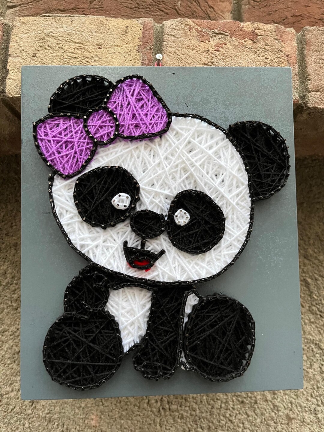 Panda String Art: Handmade Scandinavian Nursery Decor - Etsy