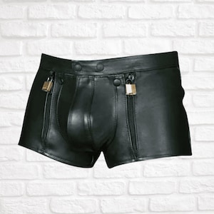 Cage De Chasteté Homme Shorty – Métal Argenté – Marque RougeCuir – Neuf