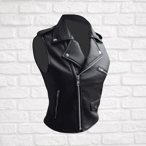 Motorcycle Leather Vests for Women