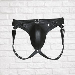 Mens Leather Jockstrap