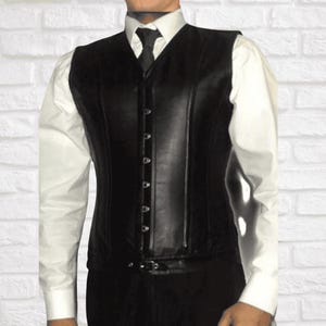 Men's leather corset