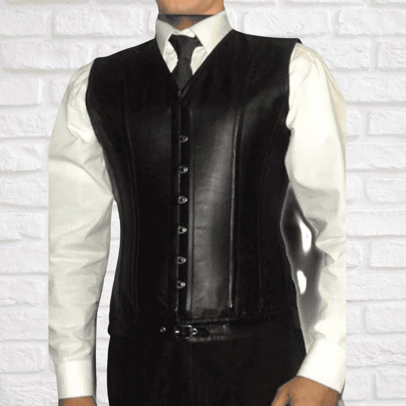 Men's leather corset
