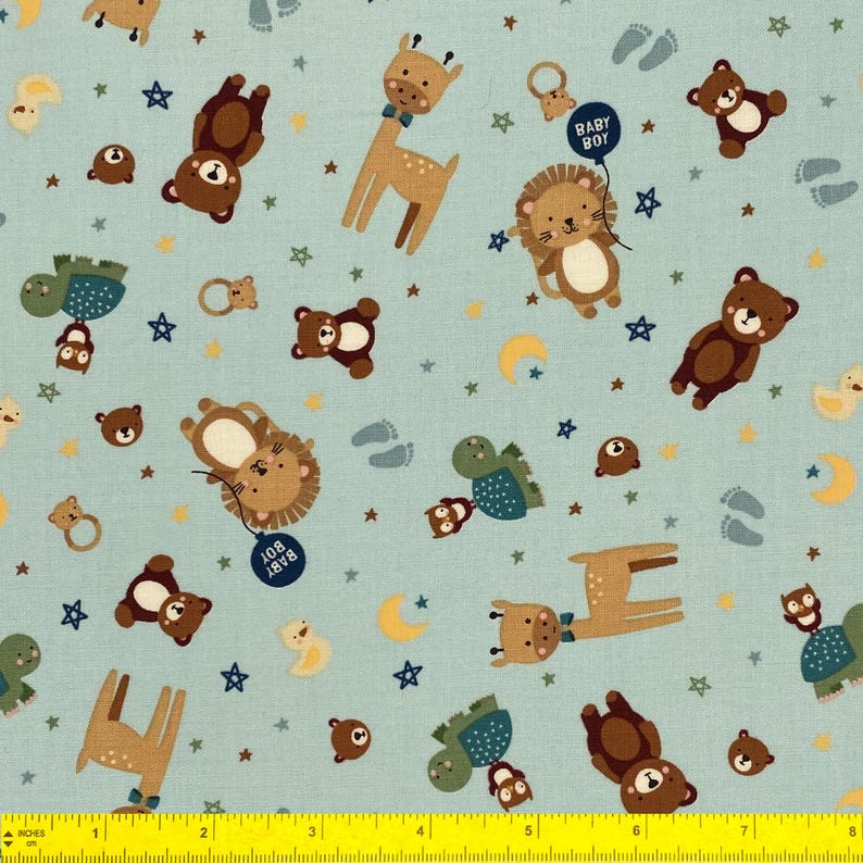 BABY BOY Fat Quarter Bundle | Riley Blake Fabric | 6 Piece FQ Set ...