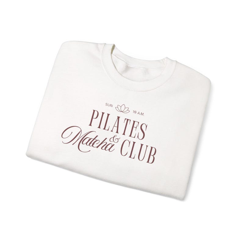 Aesthetic Sweatshirt - Cozy Sweatshirt - Trendy Sweatshirt - Pilates Sweatshirt - Sunday Sweater - Pilates sweater - Workout Sweater image 10