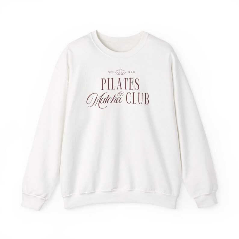 Aesthetic Sweatshirt - Cozy Sweatshirt - Trendy Sweatshirt - Pilates Sweatshirt - Sunday Sweater - Pilates sweater - Workout Sweater image 8