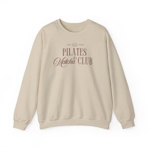 Aesthetic Sweatshirt - Cozy Sweatshirt - Trendy Sweatshirt - Pilates Sweatshirt - Sunday Sweater - Pilates sweater - Workout Sweater image 4