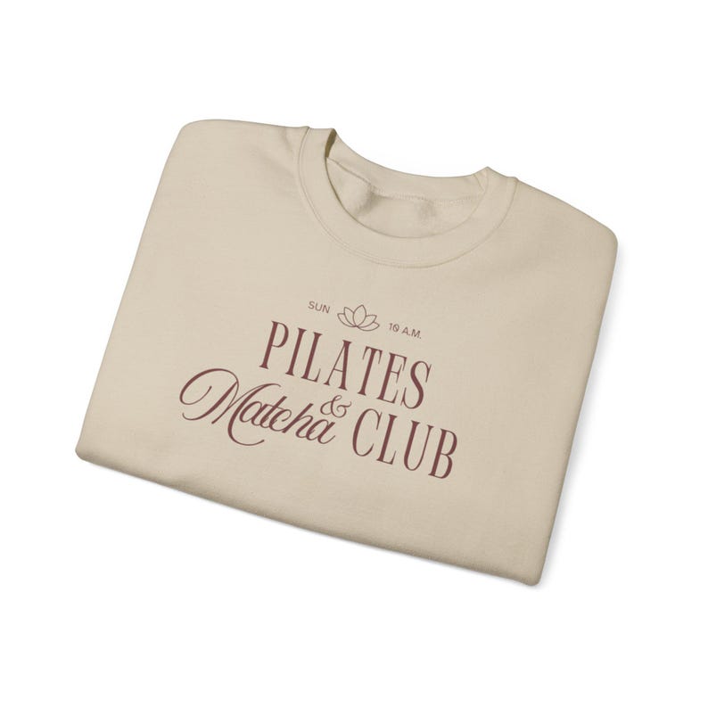 Aesthetic Sweatshirt - Cozy Sweatshirt - Trendy Sweatshirt - Pilates Sweatshirt - Sunday Sweater - Pilates sweater - Workout Sweater image 6