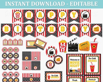 Movie Theater Party Etsy