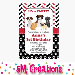 Puppy Birthday Party Printable Decorations - Dog Birthday Party - Puppy ...