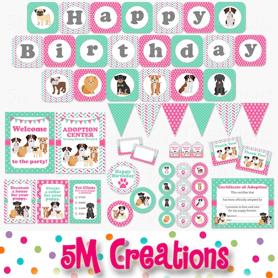 puppy-birthday-party-printable-decorations-dog-birthday-party-puppy