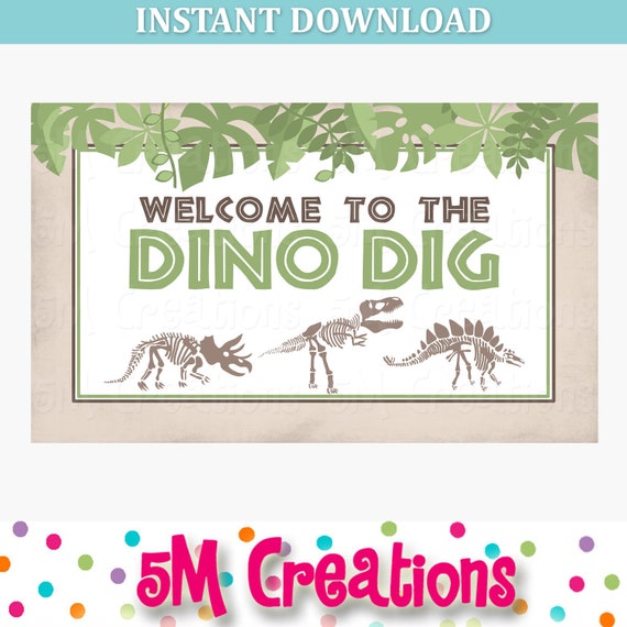 Dinosaur Dig Birthday Party