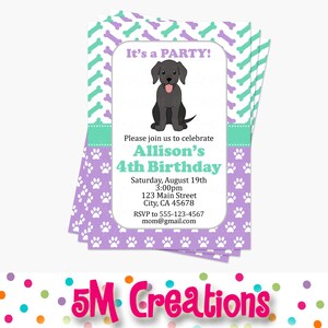Puppy Birthday Party Printable Decorations - Dog Birthday Party - Puppy ...