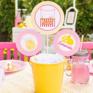 Lemonade Birthday Party Printable Decorations - Lemonade Party ...