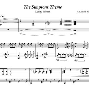 The Simpsons Theme (Danny Elfman) Nuty na fortepian, Cyfrowe pobieranie nut, z serialu animowanego The Simpson, PDF + MP3
