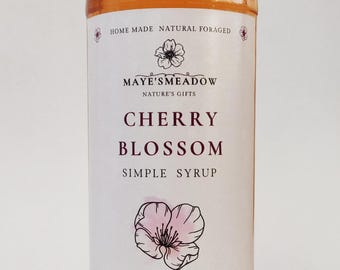 Cherry Blossom Simple Syrup Homemade