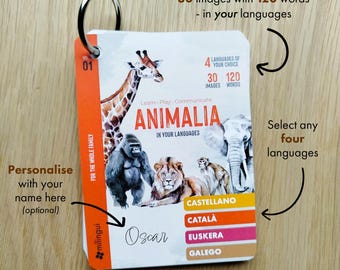 Personalised Multilingual Flashcards: Animalia