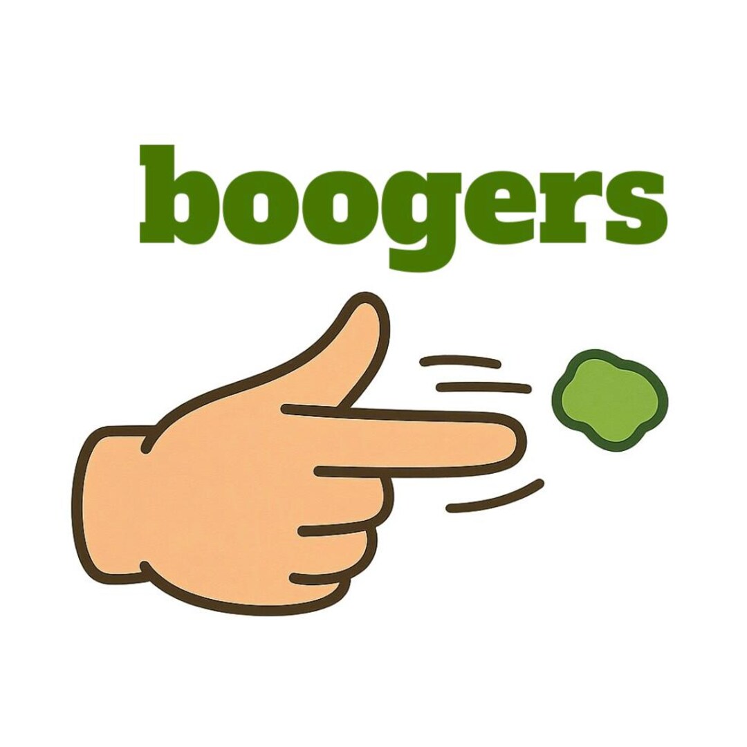 Boogers Sticker - 4 Sizes and Stuff - Etsy