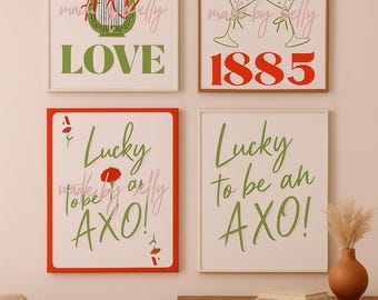Alpha Chi Omega Print Set