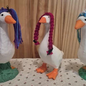 Desk Goose Wig Set: Bright Mixed