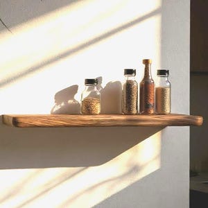 Walnut Floating Shelf,Round edge,Custom Size wood Floating Shelf,Wall Mounted Floating Shelf,Shelves for Kitchen Bathroom office