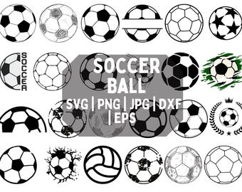 Soccer Ball SVG Files | Football Cut Files | Layered Soccer Ball Vector | Cricut & Silhouette SVG | Sports Clipart, Instant Digital Download