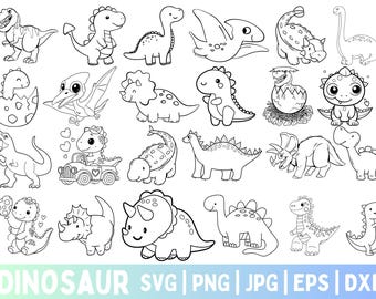 Cute Dinosaur svg,Dinosaur SVG Bundle,dinosaur silhouette svg,Silhouette Svg,t-rex svg,Svg Bundle,dino svg,Dinos Cut File,Dinosaur svg