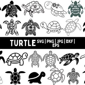 TURTLE SVG, Sea Turtle Svg, Sea Turtles DESIGNS Clipart, Turtle Svg files for Cricut, tortoise svg, Turtle png, turtle silhouette cricut