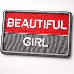 Beautiful Girl Embroidery Design DST EMB Files, Funny Tactical Patch Design, Machine Embroidery File for Hat Jacket Cap, Digital Download