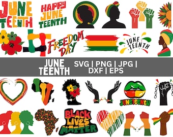 Paquete SVG de Juneteenth / Juneteenth 1865 y Mes de la Historia Afroamericana SVG / Somos Historia Afroamericana SVG / SVG de Historia Afroamericana Imprimible, Descarga Digital