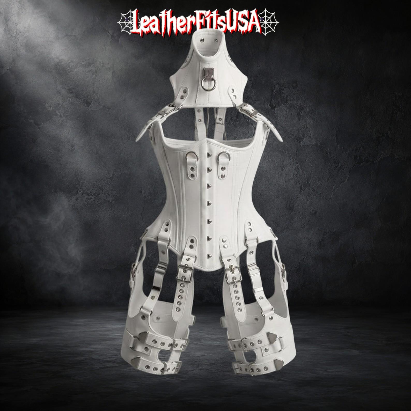 White Harness Corset - Etsy Canada