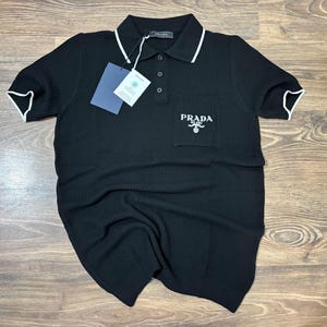 Prada Regular FIt Shirt Logo Size XL in Black