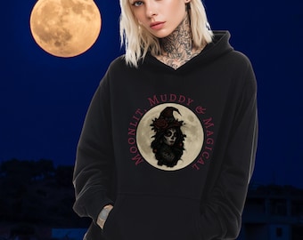 Moonlit, Muddy & Magical Cottage Goth Hoodie