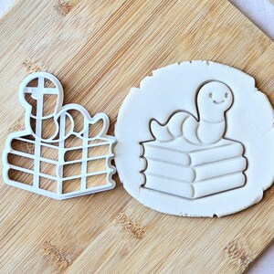 Bookworm Cookie Cutter: Book Lover, Bookish, 3D Printed Gifts