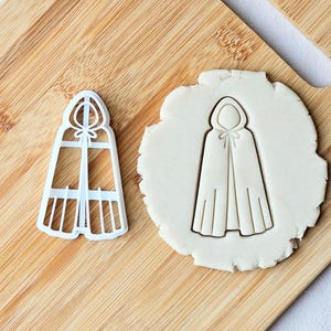 Hooded Cloak Cookie Cutter- Magical Fantasy Detective Mystery Baking Mold