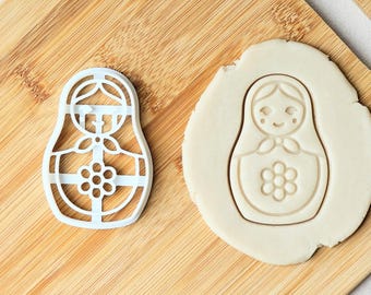 Matryoshka Doll Cookie Cutter- Nesting Doll, Folk Art, Baking & Clay Tools