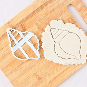 Seashell Cookie Cutter- Conch shell biscuit cutter, shell, shells cookies cutters, sugar craft, under the sea, beach, nautical, fondant clay
