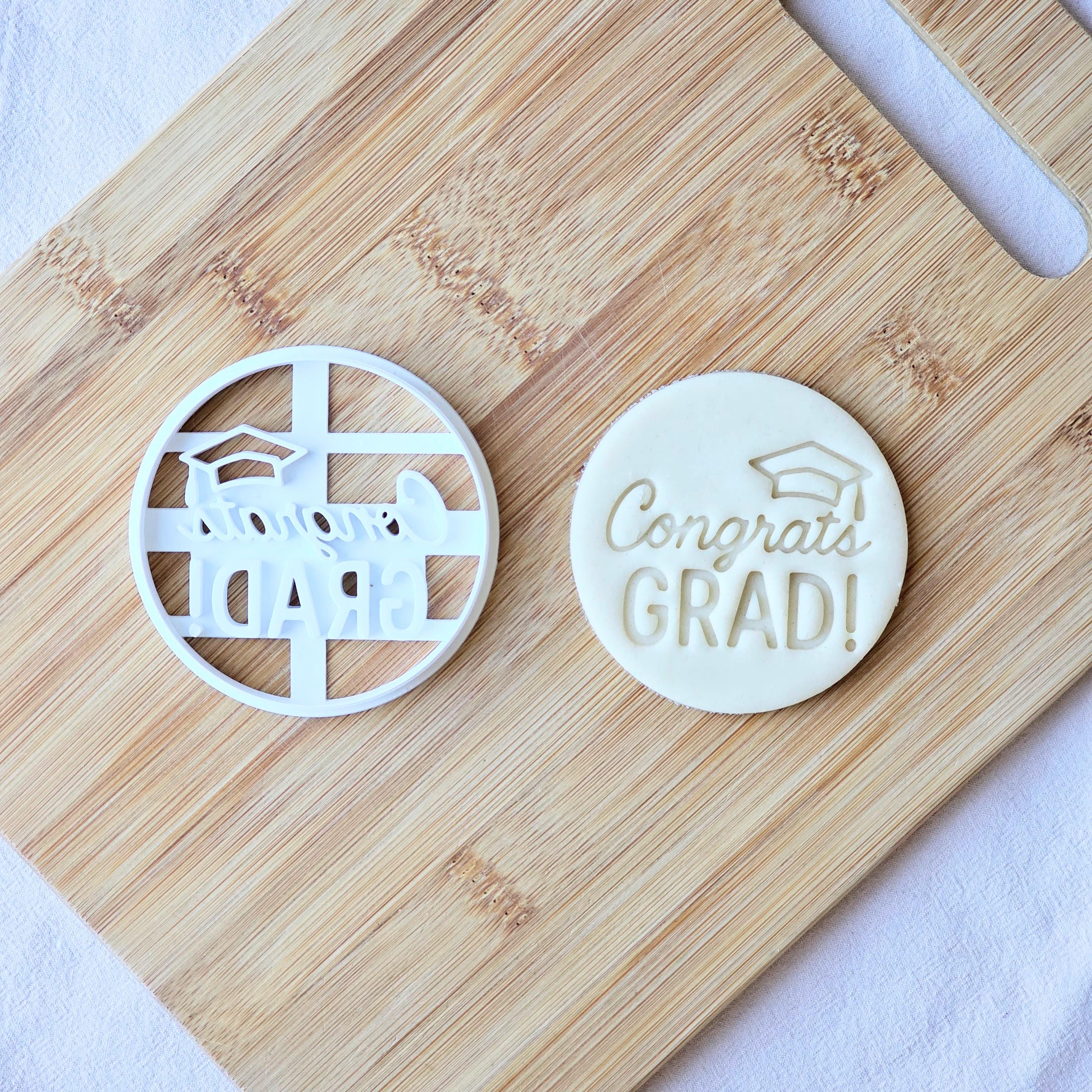 Congrats Grad Cookie Cutter: Graduation Party Baking Tool - Etsy