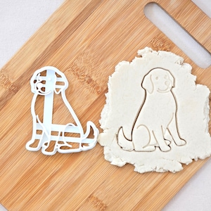Golden Retriever Cookie Cutter- bake cute dog treats, custom dog shaped cookies, puppy, pawty treat cutters, dog decorated sugar cookie gift