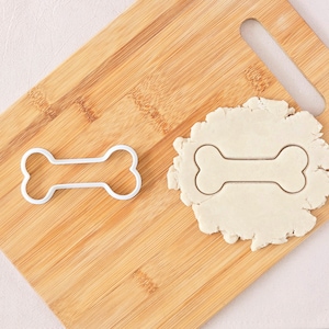 Dog Bone Cookie Cutter – custom name dog treat maker, baking personalised gifts dog, dog lover gift personalized, dog name stamp embosser