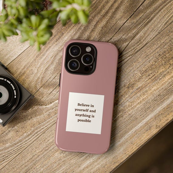 Inspirational Phone Case - Believe in Yourself & Anything is Possible, Motivational Gift, Modern Design, Tough Phone Cover, Self-care - Etsy Israel Inspirational Phone Case - Believe in Yourself & Anything is Possible, Motivational Gift, Modern Design, Tough Phone Cover, Self-care - Etsy Israel