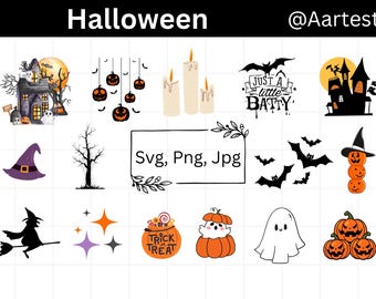 Halloween SVG Bundle, Halloween Character SVG, Halloween Svg, Halloween  Cricut, Halloween Cut Files, Halloween Clipart, Instant Download